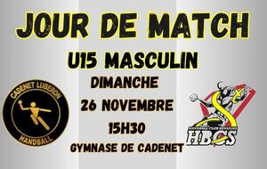 U15 MASCULIN CADENET - poule 3